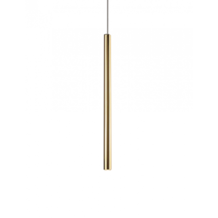 Lampa wisząca Organic P0204 Maxlight tuba złota długa LED  