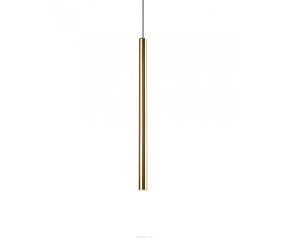 Lampa wisząca Organic P0204 Maxlight tuba złota długa LED  