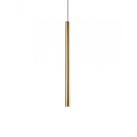 Lampa wisząca Organic P0204 Maxlight tuba złota długa LED  