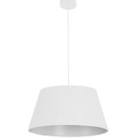 Lampa wisząca AZzardo Olav PL-15031 WH AZ1391 Wykonana jest z metalu i tkaniny w kolorze białym