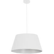 Lampa wisząca AZzardo Olav PL-15031 WH AZ1391 Wykonana jest z metalu i tkaniny w kolorze białym