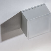 Oprawa natynkowa APULIA S WH AZ4337 AZZARDO kwadratowa wys. 7.4 cm funkcjonalna IP54 biała