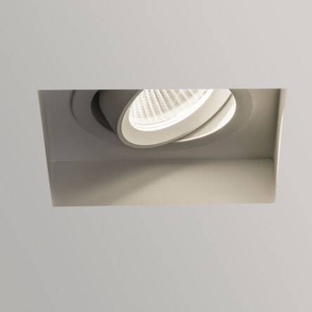 Lampa wpuszczana LED Adjustable- Astro 5699 1248009 LED biały gipis regulowany pierścień kwadrat 