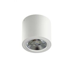 Lampa sufitowa natynkowa ALIX  230V AZ3541 Azzardo techniczna białą tuba na źródło światła es111 okrągła 　