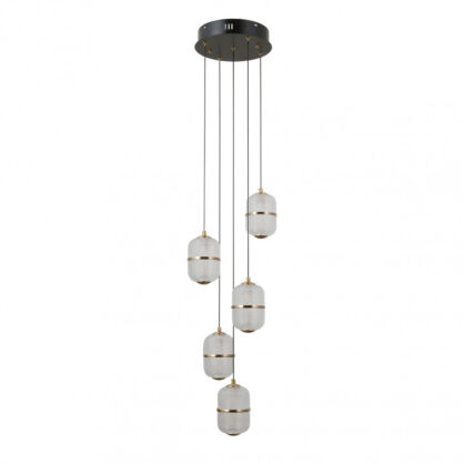 Lampa wisząca Alani PND-34375-5-BK Italux