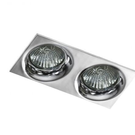 Oprawa wpustowa IVO 2 SQUARE AZ1789 kwadratowa kolor chrome 2 źródłą światła