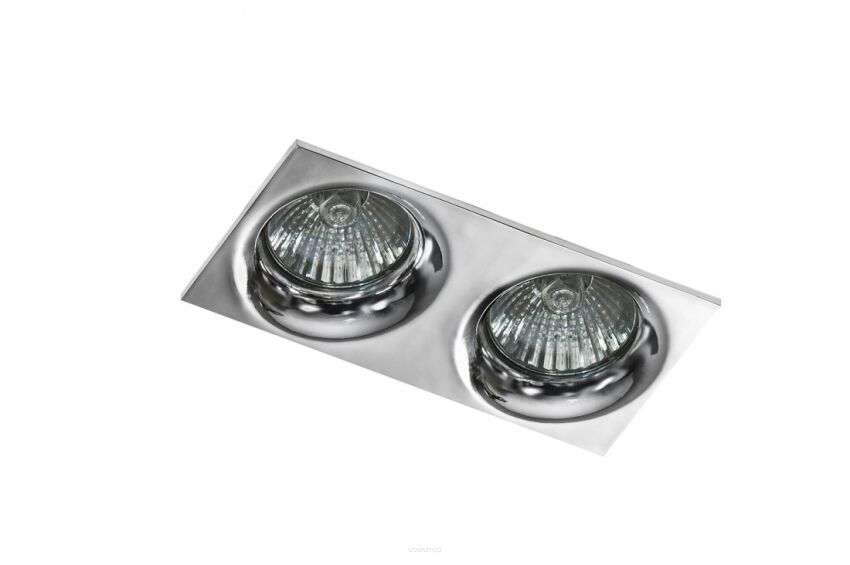 Oprawa wpustowa IVO 2 SQUARE AZ1789 kwadratowa kolor chrome 2 źródłą światła