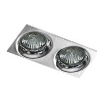 Oprawa wpustowa IVO 2 SQUARE AZ1789 kwadratowa kolor chrome 2 źródłą światła