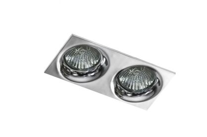 Oprawa wpustowa IVO 2 SQUARE AZ1789 kwadratowa kolor chrome 2 źródłą światła
