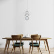 Lampa wisząca Rabel PND-344221-3V-BK Italux - 2