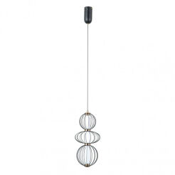 Lampa wisząca Rabel PND-344221-3V-BK Italux