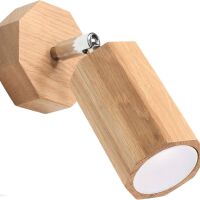 Kinkiet ZEKE SL.1028 SOLLUX LIGHTING DREWNIANY RUCHOMY