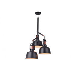 Lampa wisząca DARLING 3 AZ2147 BLACK wykonana z metalu w kolorze czarnym nowoczesna