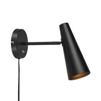 Kinkiet PEAK 107898 Markslojd CZARNY KLOSZ W KSZTAŁCIE ŚCIĘTEGO STOŻKA E14