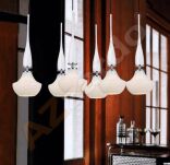 Lampa wisząca Tasos 6 AZzardo MD2095-6W  AZ1883  nietypowy elegancki klosze są wykonane z metalu chromowanego i szkła w kolorze białym - 4