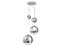 Lampa wisząca Silver Ball 4 AZzardo   AZ2531 kule w kolorze chromu i transparentnego szkła - 2