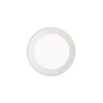 Lampa wpuszczana GROOVE FI1 20W ROUND Ideal Lux 123998    ma kolor biały z alumiunim okrągła - 2