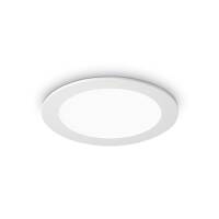 Lampa wpuszczana GROOVE FI1 20W ROUND Ideal Lux 123998    ma kolor biały z alumiunim okrągła