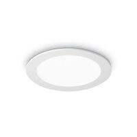Lampa wpuszczana GROOVE FI1 20W ROUND Ideal Lux 123998    ma kolor biały z alumiunim okrągła