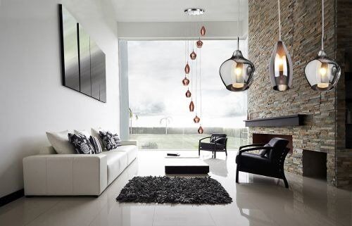 Lampa wisząca Amber Milano 9 Brass AZ4014 Azzardo mosiądz