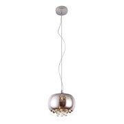 Lampa wisząca mini  MAX-LIGHT Moonlight mała P0076-01D Chromowany klosz kryształki elegancki