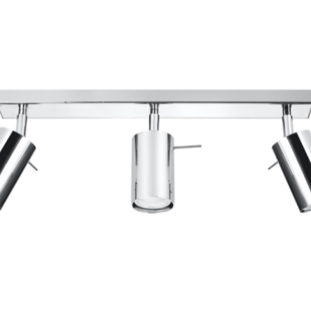 Lampa ścienna/sufitowa  RING 3 chrom SL.0729 Sollux tuby techniczne 