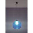 Lampa Wisząca BALL Błękitny SL.0251 SOLLUX LIGHTING średnica 30 cm niebieska - 2