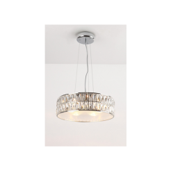 Lampa wisząca Diamante P0238 Maxlight okrągła pałacowa kryształ 46 cm średnicy 