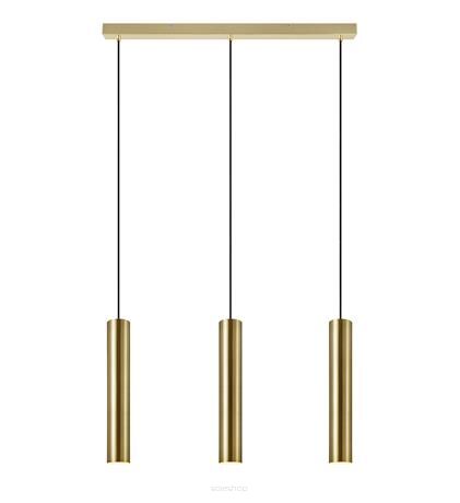 Lampa wisząca RUBEN 107883 Markslojd  ZŁOTE TUBY ZAWIESZONE NA PODSUFITCE W KSZTAŁCIE LISTWY