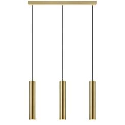 Lampa wisząca RUBEN 107883 Markslojd  ZŁOTE TUBY ZAWIESZONE NA PODSUFITCE W KSZTAŁCIE LISTWY