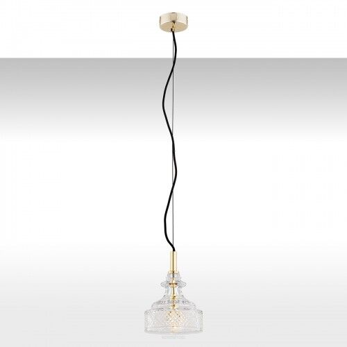 Lampa wisząca CRUZ 4198 Argon szklana mosiądz