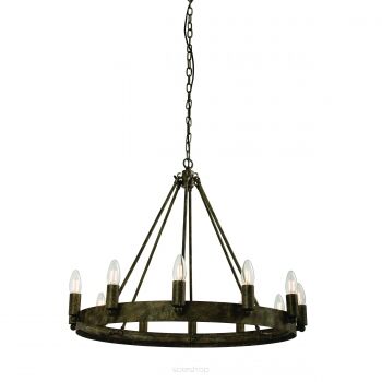 Lampa wisząca CHEVALIER 12lt czarna ENDON LIGHTING 61026 