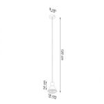 Lampa wisząca TAZILA 1 SL.0987 SOLLUX LIGHTING biały stożek ES111 - 3