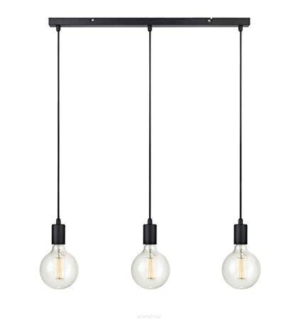 Lampa wisząca Sky 106336 Markslojd czarna industrial trzy zwisy listwa