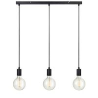 Lampa wisząca Sky 106336 Markslojd czarna industrial trzy zwisy listwa