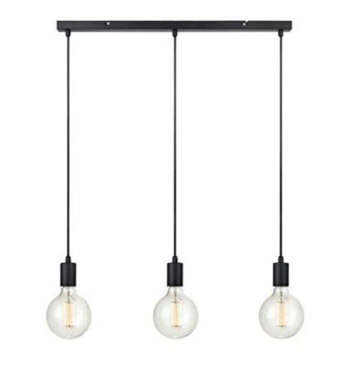 Lampa wisząca Sky 106336 Markslojd czarna industrial trzy zwisy listwa