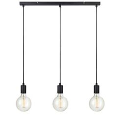Lampa wisząca Sky 106336 Markslojd czarna industrial trzy zwisy listwa