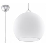 Lampa Wisząca BALL Biała SL.0256 SOLLUX LIGHTING średnica 30 cm