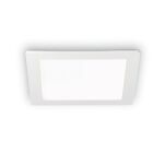 Lampa wpuszczana GROOVE FI1 20W SQUARE Ideal Lux  124001   ma kolor biały z alumiunim kwadrat - 2