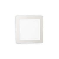 Lampa wpuszczana GROOVE FI1 20W SQUARE Ideal Lux  124001   ma kolor biały z alumiunim kwadrat