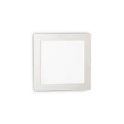 Lampa wpuszczana GROOVE FI1 20W SQUARE Ideal Lux  124001   ma kolor biały z alumiunim kwadrat