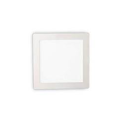 Lampa wpuszczana GROOVE FI1 20W SQUARE Ideal Lux  124001   ma kolor biały z alumiunim kwadrat