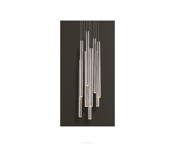Lampa wisząca Organic P0206 Maxlight wykończenie w kolorze chromu podsufitka na kole nowoczesna