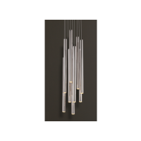 Lampa wisząca Organic P0206 Maxlight wykończenie w kolorze chromu podsufitka na kole nowoczesna