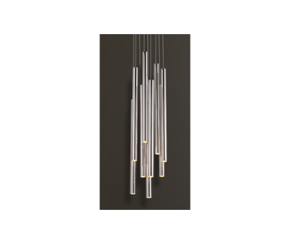 Lampa wisząca Organic P0206 Maxlight wykończenie w kolorze chromu podsufitka na kole nowoczesna