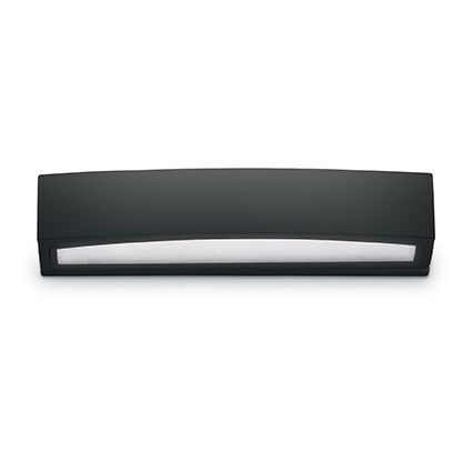 Kinkiet ANDROMEDA AP2 CZARNY Ideal Lux  100371 IP54  szerokość  45cm  ma podwójny klosz  górny i dolny z przezroczystego szkła ma kolor czarny