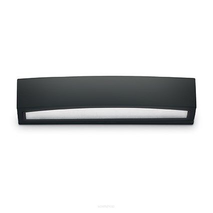Kinkiet ANDROMEDA AP2 CZARNY Ideal Lux  100371 IP54  szerokość  45cm  ma podwójny klosz  górny i dolny z przezroczystego szkła ma kolor czarny