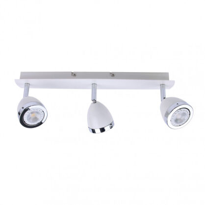 Reflektor CALASA SPL-9372-3A WH Italux Biały potrójny z chromowanymi pierścieniami