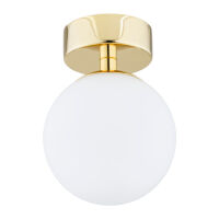 Plafon FLAVIO 4004 Argon Gustowna mosiądz + biały