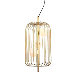 Lampa wisząca HAYDEN MDM-3934/3 GD Italux ZŁOTA OPRAWA 3 ŹRÓDŁA ŚWIATŁA NOWOCZESNA LOFTOWA